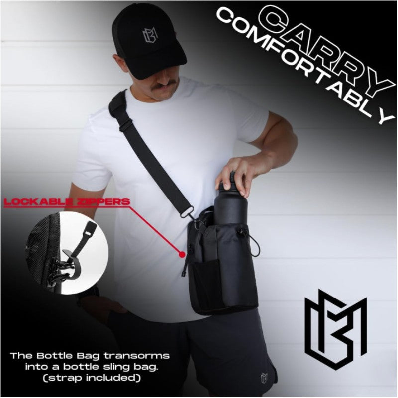 Gym Magnetic Water Bottle Bag