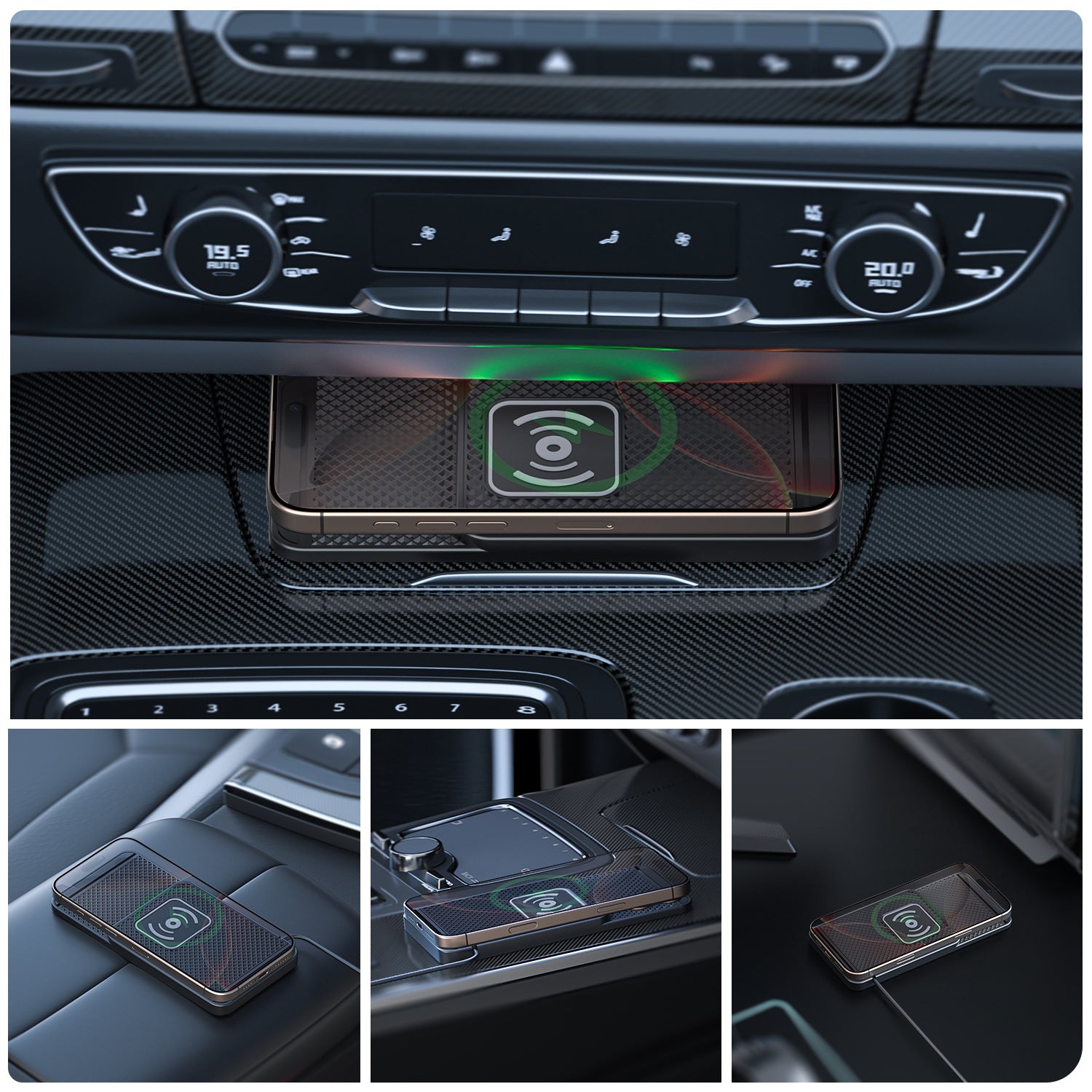Wireless Fast Charging Car Mount with Phone Holder